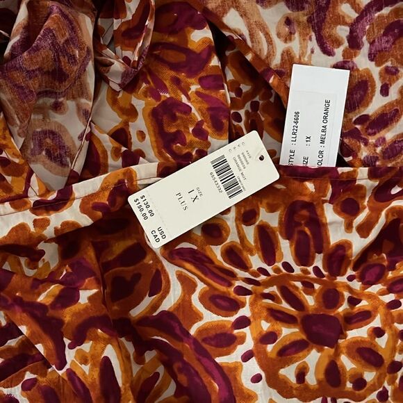 Anthropologie Floral Tie-Back Blouse - Picture 5 of 5